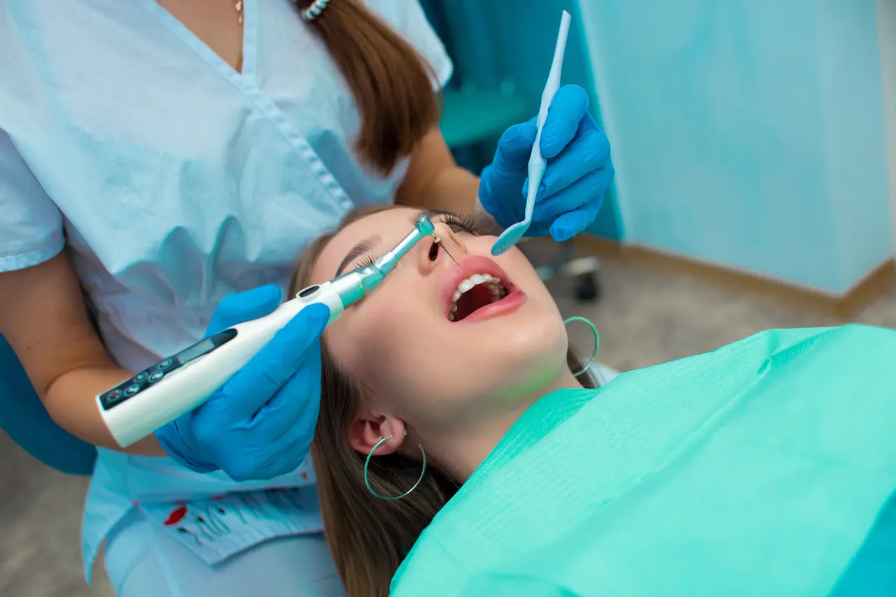 A relaxed, comfortable patient during sedation care at Molina Endodontics
